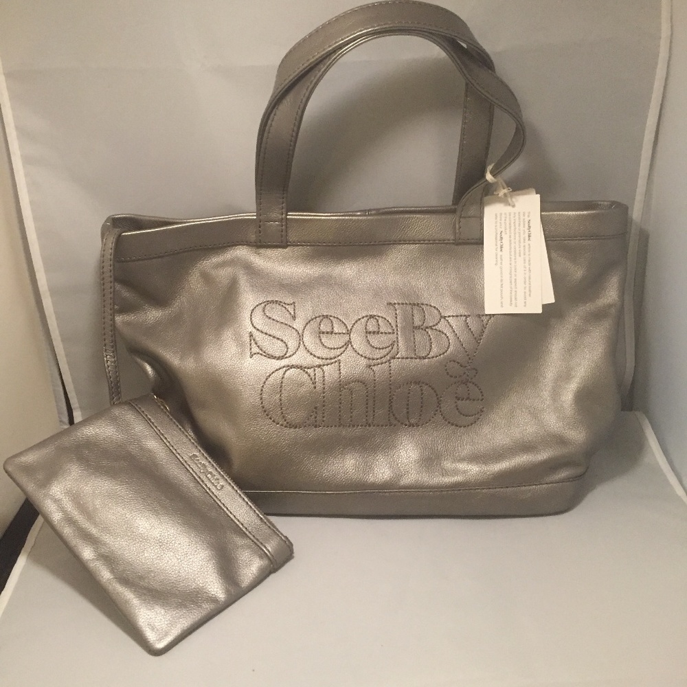 RESERVED - Chloe Shoulder Bag with Wristlet - Picture 1 of 8